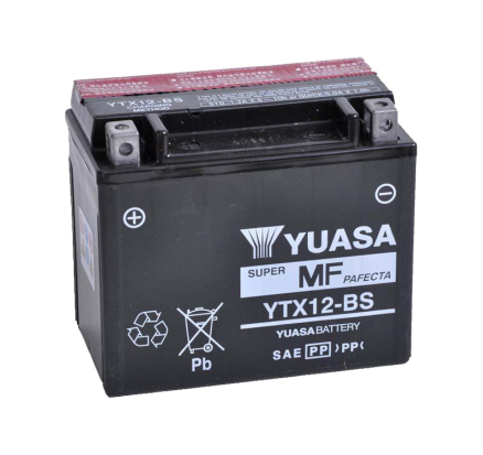 Аккумулятор YUASA (YTX12-BS)  Honda HSS 655 (31500-743-631) 